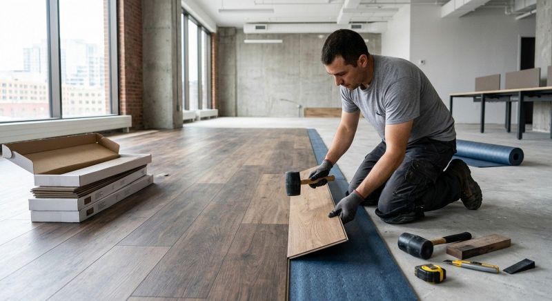Our team working on Flooring Service projects in Washougal, WA