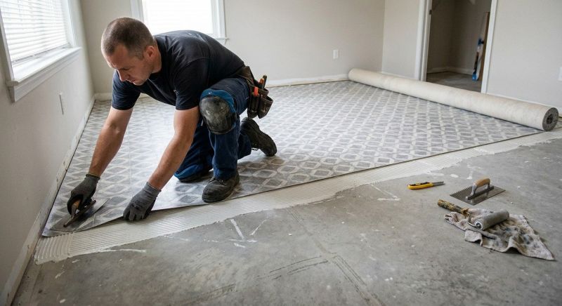 Sheet Linoleum Installation in Camas, WA